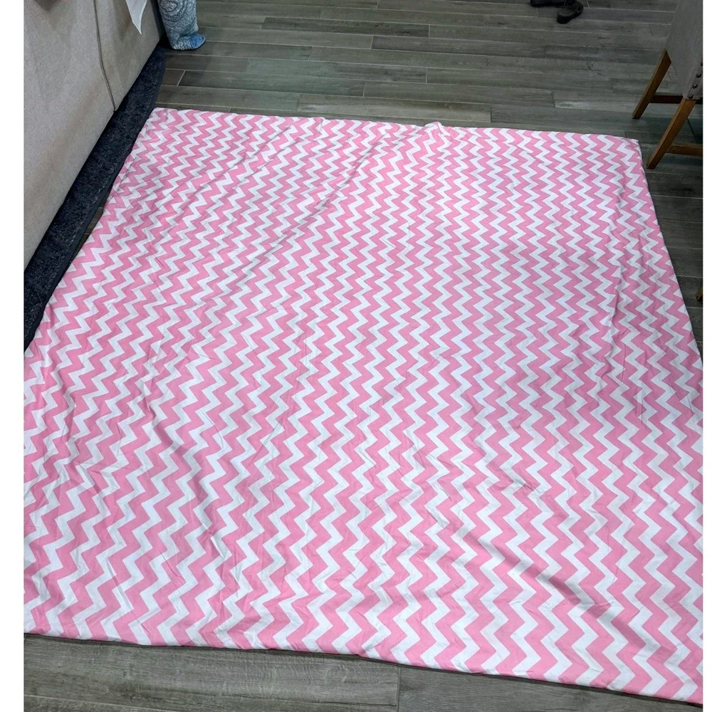 Lamejor Strawberry Duvet Cover Pink Reversible Chevron Full Queen Bedding 88x88